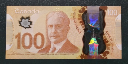 Zdjęcie oferty: Kanada 100 DOLLARS  UNC 
