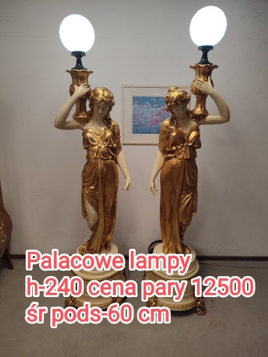 Zdjęcie oferty: Lampy stojące złote palacowe 