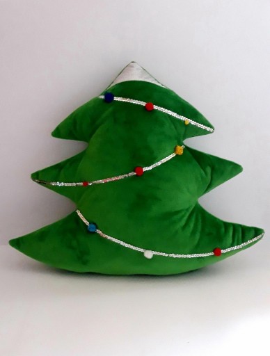 Zdjęcie oferty: Świąteczna Poduszka Dekoracyjna Choinka z Minky