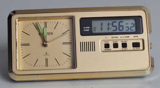 Zdjęcie oferty: Stary zegarek podróżny biurkowy Citizen Japan