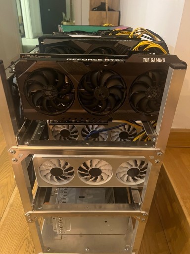 Zdjęcie oferty: Koparka Kryptowalut 9 x RTX 3070 bez LHR. 560Mh/s