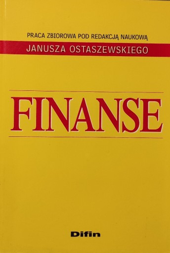 Zdjęcie oferty: Finanse praca zbiorowa Ostaszewski