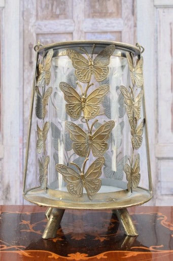 Zdjęcie oferty: Latarnia Lampka Lampion z Motylkami 