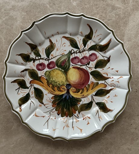 Zdjęcie oferty: Talerz BASSANO włoska ceramika ręcznie malowana I