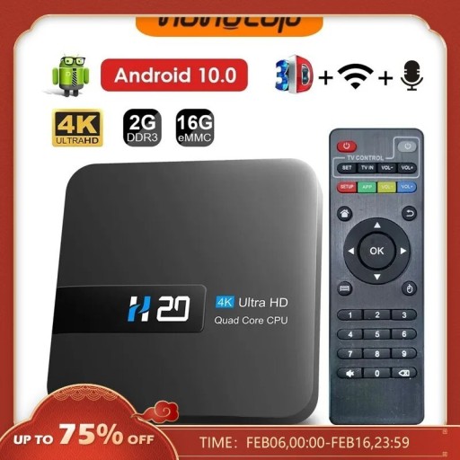 Zdjęcie oferty: HONGTOP H20 Smart TV Box Android 10.0 2GB 16GB 4k