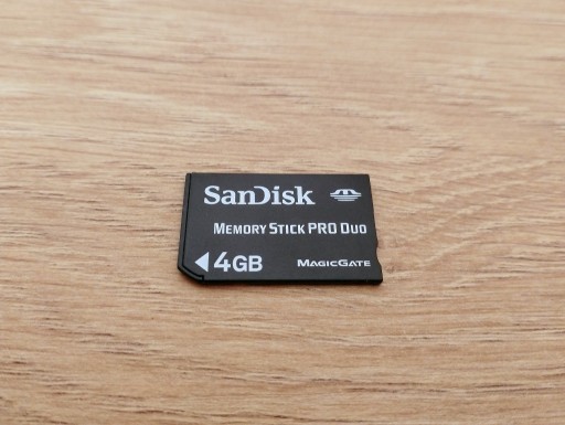 Zdjęcie oferty: Karta pamięci Memory Stick Pro Duo SanDisk 4 GB