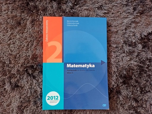 Zdjęcie oferty: Matematyka 2 podręcznik Marcin Karczub, Elżbieta 
