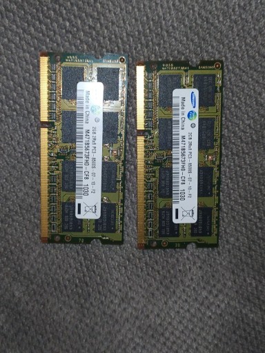 Zdjęcie oferty: 2x Pamięć RAM 2GB 2Rx8 PC3-8500S Samsung