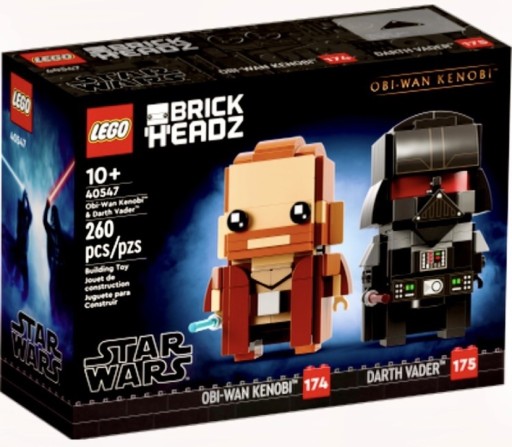 Zdjęcie oferty: LEGO # 40547 BrickHeadz Obi-Wan Kenobi Darth Vader