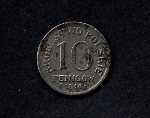 Zdjęcie oferty: 10 fenigów 1918 Królestwo Polskie 