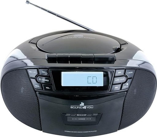Zdjęcie oferty: Przenośny odtwarzacz CD z kasetami i radiem | MP3 