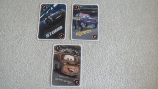 Zdjęcie oferty: CARS 3 - DISNEY PIXAR - karty