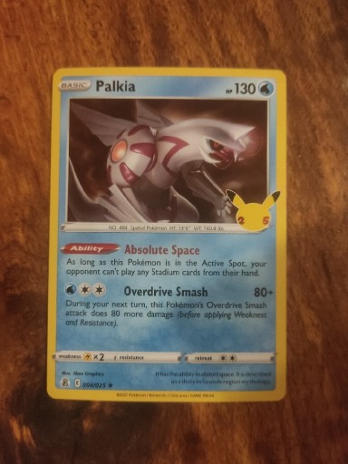 Zdjęcie oferty: Pokemon tcg celebrations palkia