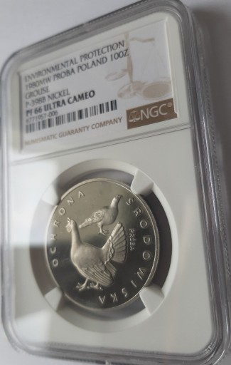 Zdjęcie oferty: 100 zł Głuszce próba nikiel NGC PF66 Ultra Cameo