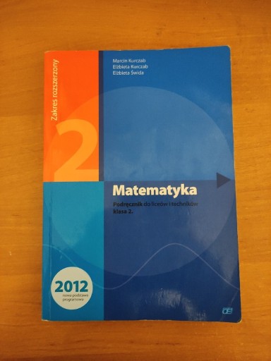 Zdjęcie oferty: Matematyka 2. Podręcznik, zakres rozszerzony 