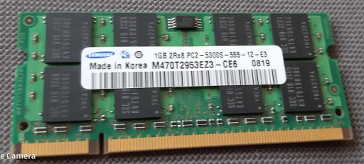 Zdjęcie oferty: Samsung 1GB 2Rx8 PC2 5300S 667MHz RAM DDR2