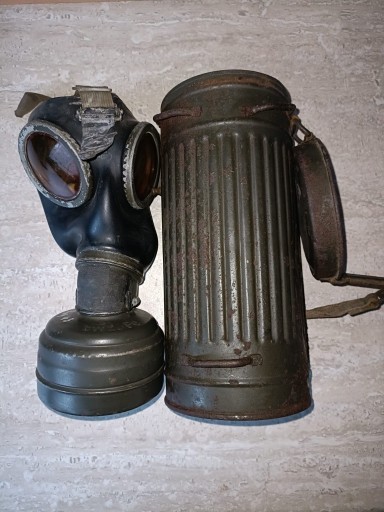 Zdjęcie oferty: Wczesna maska gazowa z odbiorem 3 Rzesza Wehrmacht