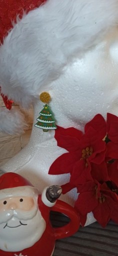 Zdjęcie oferty: Kolczyki świąteczne choinki choinka święta