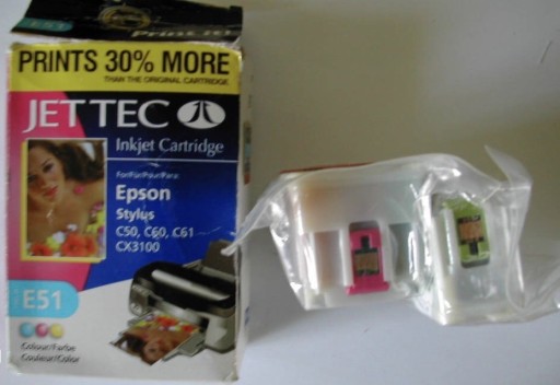 Zdjęcie oferty: Nowe tusze Epson Stylus E50 Black + E51 Tri-Color