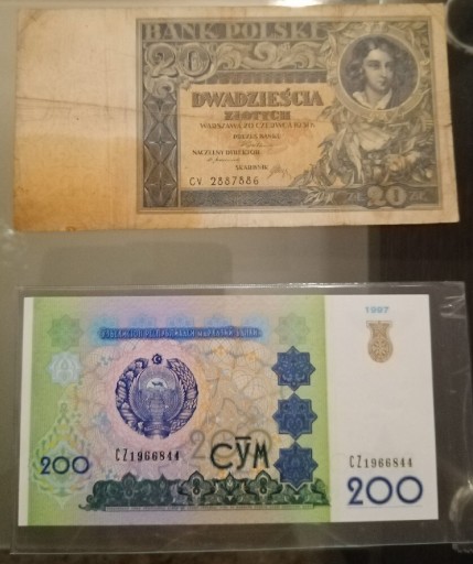 Zdjęcie oferty: Banknot 20 złotych z 1931 roku plus bonus
