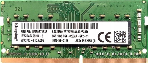 Zdjęcie oferty: Pamięć RAM DDR4 8GB 3200 Kingston LV32D4S2S8HD-8