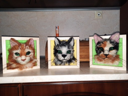 Zdjęcie oferty: Trójwymiarowy portret kota