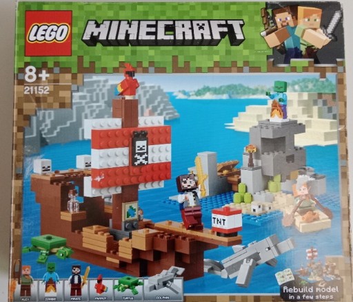 Zdjęcie oferty: LEGO Minecraft 21152 - statek piracki 