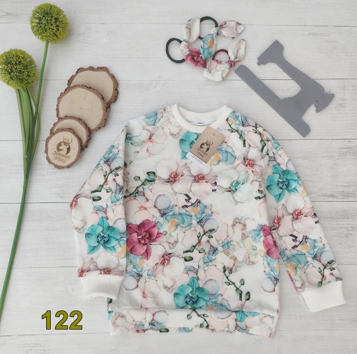 Zdjęcie oferty: Bluza dresowa handmade dziewczęca rozmiar 122