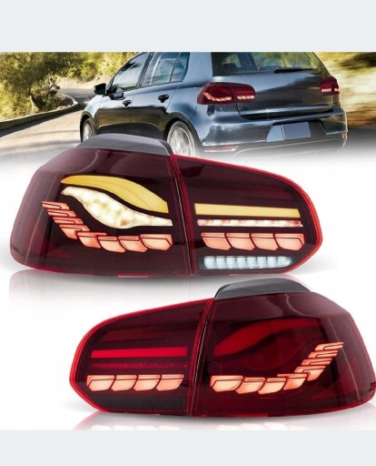 Zdjęcie oferty: Lampy tylne kpl Full Led Neon Oled Tuning VW Golf VI 6 5k0 2008-2013