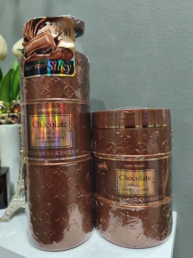 Zdjęcie oferty: Zestaw szampon i maska czekoladowa do włosów. 2x 800ml