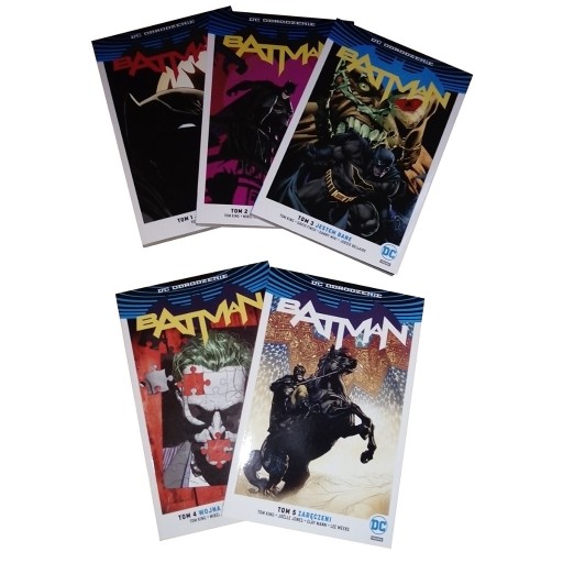 Zdjęcie oferty: Egmont DC Odrodzenie Batman tomy 1-5, Tom King