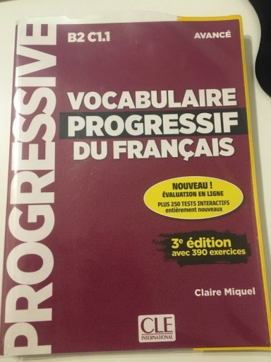 Zdjęcie oferty: Fioletowa Vocabulaire progressif du Francais.