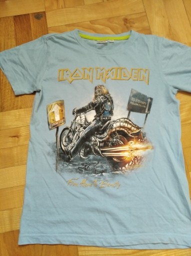 Zdjęcie oferty: Niebieski Iron Maiden T-shirt r 156