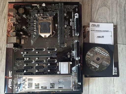 Zdjęcie oferty: Płyta główna Asus B250 MINING EXPERT ATX + G4600