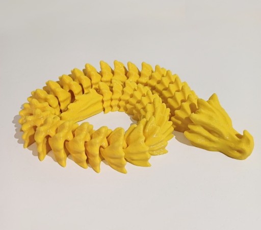 Zdjęcie oferty: Smok 3D drukowane 30 elementów żółty