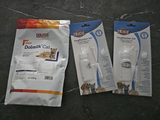 Zdjęcie oferty: Dolmilk Cat dolfos dla kociąt mleko 600g + butelki