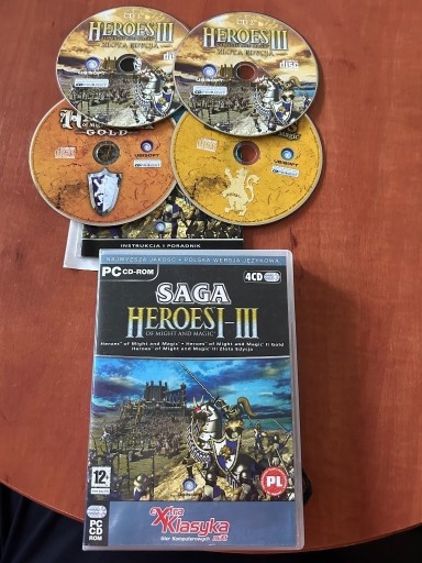 Zdjęcie oferty: Gra Saga Heroes Of Might Anad Magic I-III 3 PL Złota Edycja Heroes 1-3 4CD