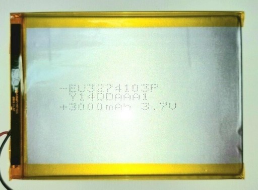 Zdjęcie oferty: Nowy Akumulator 3.7V 3000 mAh Li-Pol