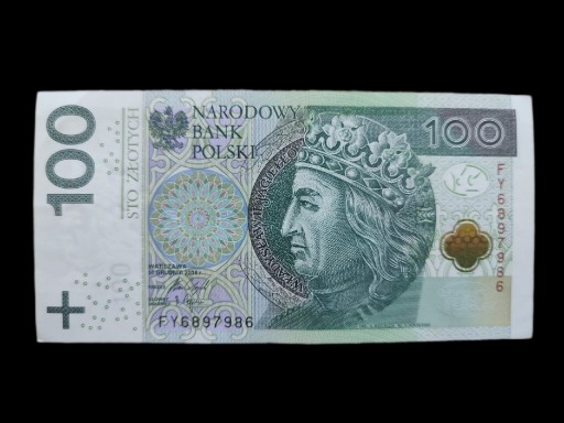 Zdjęcie oferty: Banknot 100 zł stan UNC radar z 14 grudnia 2018 r 