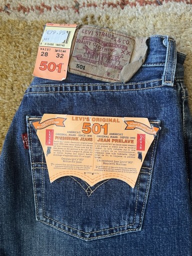 Zdjęcie oferty: Levi’s 501 Vintage spodnie damskie nowe 28/32