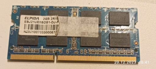 Zdjęcie oferty: OKAZJA TANIO==Pamięć RAM DDR3 ELPIDIA 2 GB