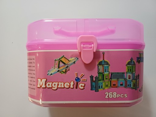 Zdjęcie oferty: Klocki Magnetyczne W Pudełku 268 Elementów