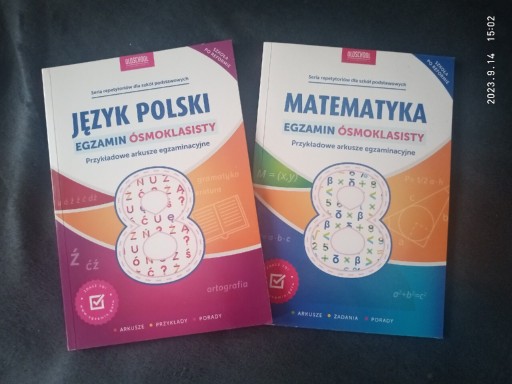 Zdjęcie oferty: Język polski matematyka testy egzamin ósmoklasisty