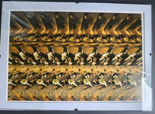 Zdjęcie oferty: Stereogram, obrazek 3D, magiczne oko w antyramie 30x20,5cm