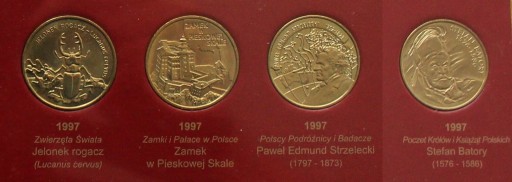 Zdjęcie oferty: 2 zł - komplet (4  sztuki) monet rocznik 1997