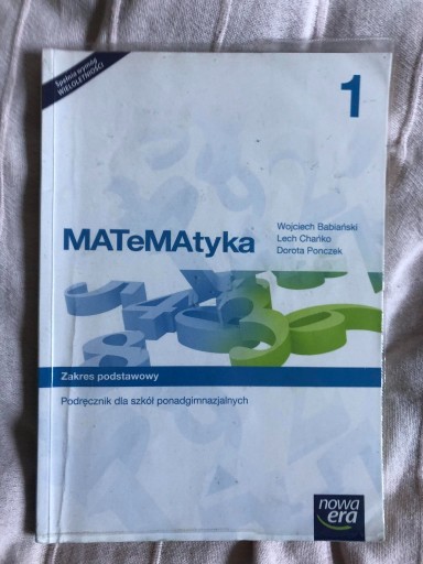 Zdjęcie oferty: Matematyka do klasy 1, zakres podstawowy