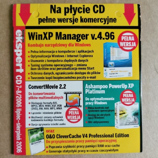 Zdjęcie oferty: Komputer Świat Ekspert 2006 7-8 CD