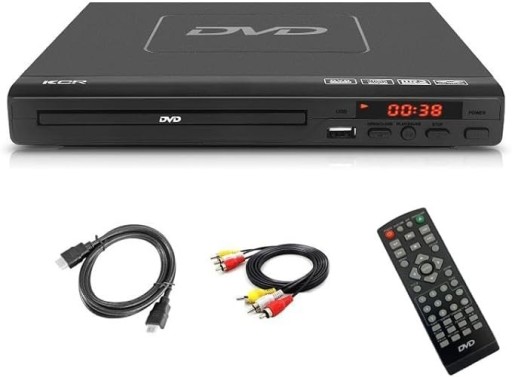 Zdjęcie oferty: Odtwarzacz DVD, port HDMI i USB pilot, Divx