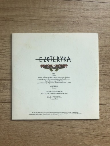 Zdjęcie oferty: płyta CD Ezoteryka Quebonafide