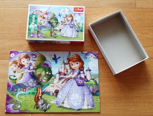 Zdjęcie oferty: Puzzle 4+ księżniczka Sofia Zofia 60 el.